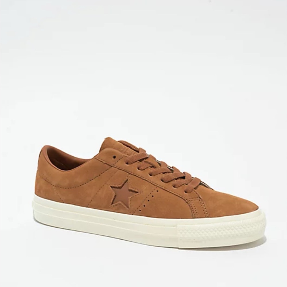 Converse One Star Pro Nubuck Warm Tan & Egret Skate Shoes